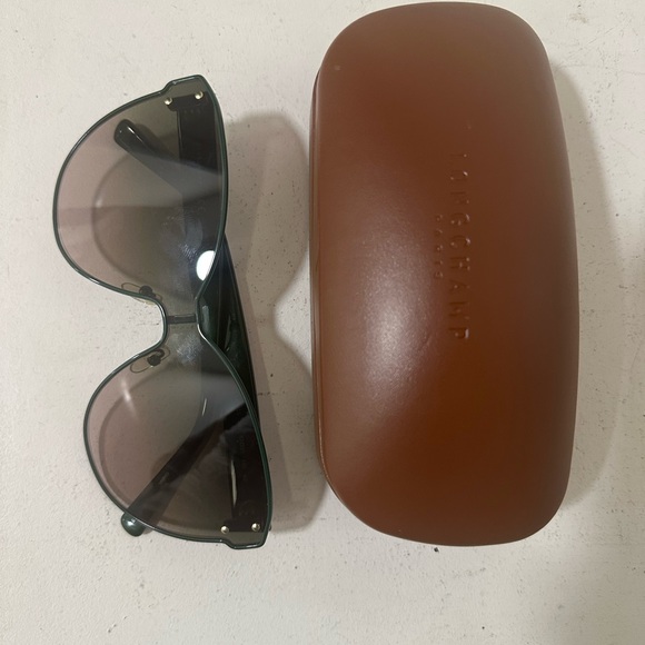 Longchamp Other - Longchamp Green Frame Cat Eye Shield Sunglasses with Case